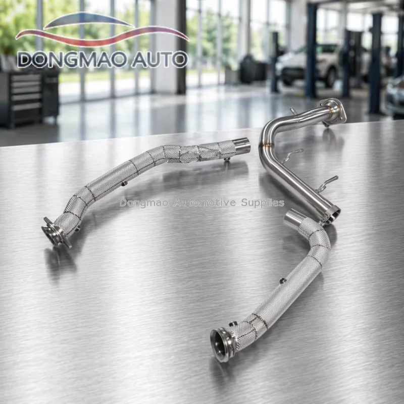 Suitable for Ford F-150 Raptor Gen 3 3.5TT stainless steel insulated exhaust pipe exhaust system