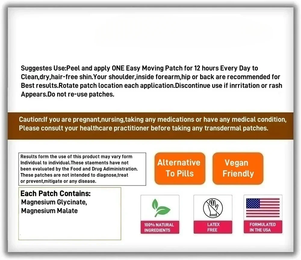 Advanced Magnesium Transdermal Patches Promotes Relaxation, , Muscle - 30 Patches