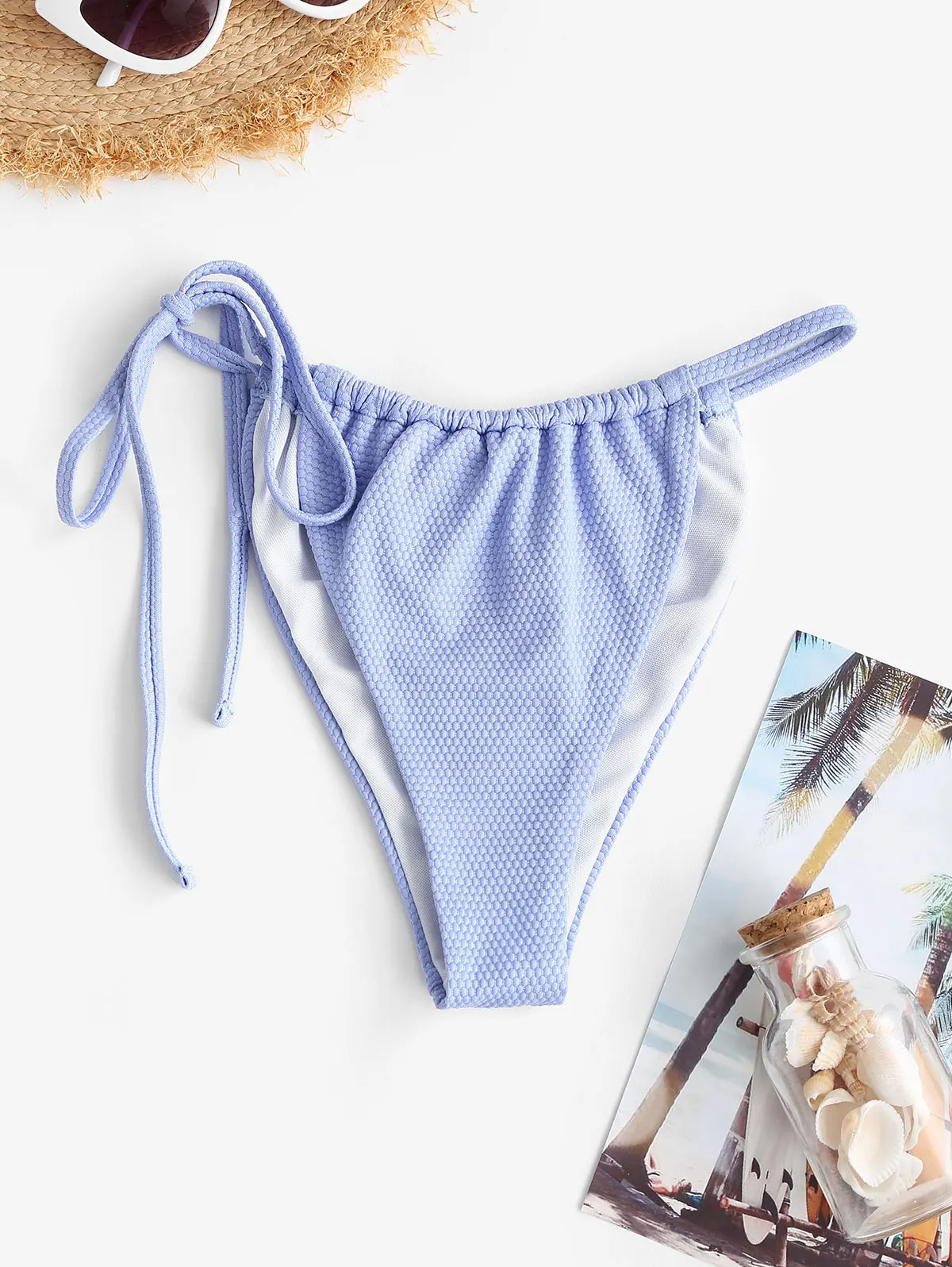 ZAFUL Tie Side String Tanga Bikini Bottom