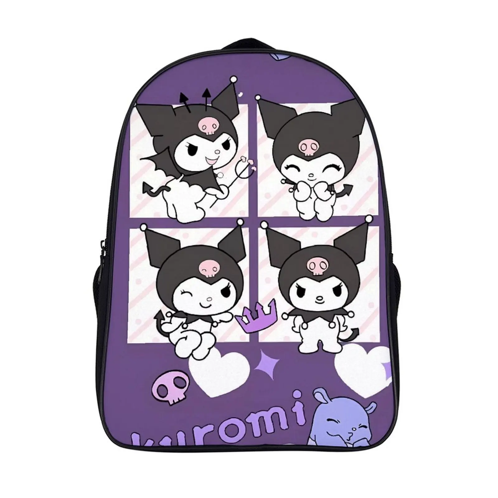 

Cartoon Sanrio Kuromi Fashion Student's Backpack School Bag 16 Inch 2 Compartment Backpack Student Schoolbag