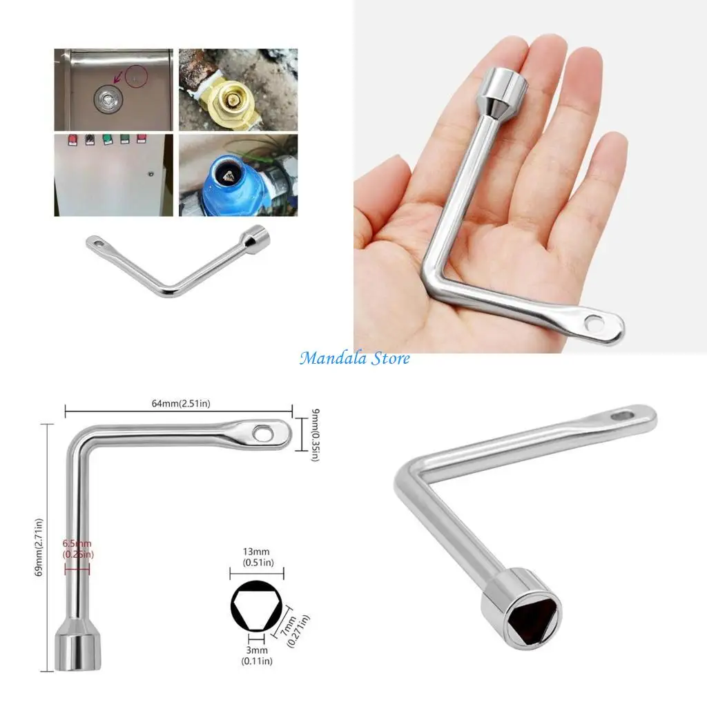 

U2JC Многофункциональный ключ для сантехнических инструментов, треугольные гаечные ключи для шкафа, ключ