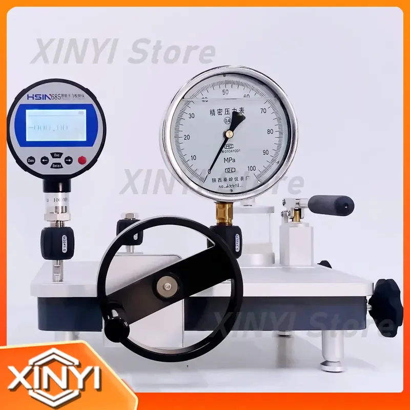 for HSIN612 Hydraulic Oil High Pressure Gauge Comparator Bench-top Pressure Transmitter Calibration for Pump Calibrator