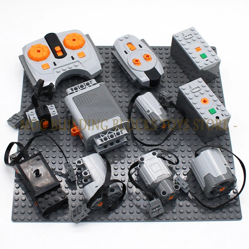 MOC Technology Building Blocks Bricks Power Functions Automotive Speed Gearbox Engine Transmission Machinery DIY Assembling Toys