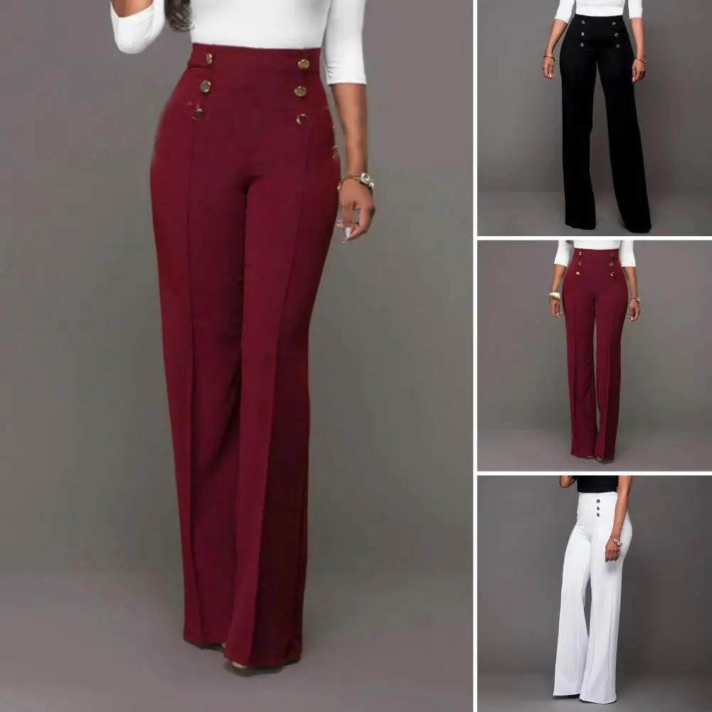 Kleding Kantoor Losse Damesbroek Werk Wijde Pijpen Broek Voor Vrouwen Recht Baggy Wit Zwart Nieuwe Herfst Voor Kantoorwerk