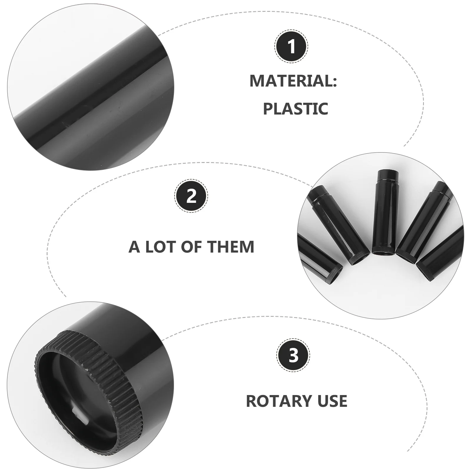 25 szt. Puste tubki na balsam do ust 5G Przezroczyste plastikowe pojemniki na szminkę, wosk, krem z nakrętkami do przechowywania, pojemnik na balsam do ust