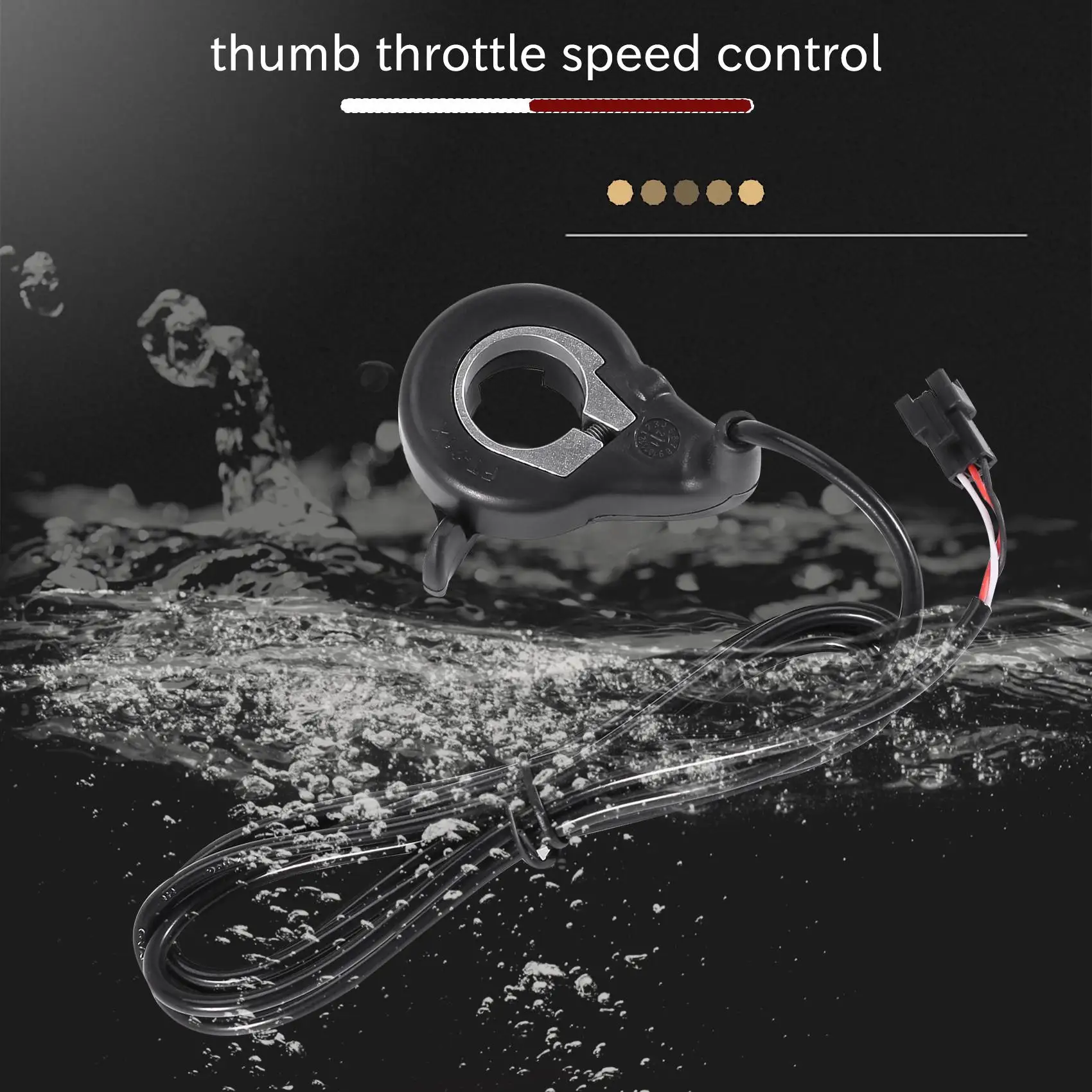 

A040-Ebike Electric Bicycle Thumb Throttle, FT-21X Finger Throttle Accelerator, Speed Control For Ebike Pocket Razor Scooter Acc