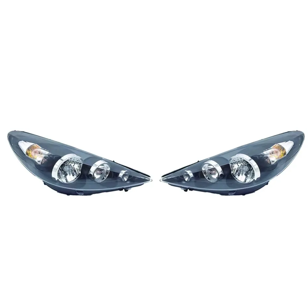 

Car Headlights For Peugeot 207 2009-2013 9680131780 Black White A Pair