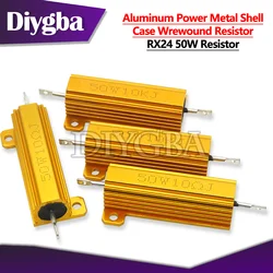 Boîtier d'alimentation en aluminium, résistance transporteurs inée, coque métallique, DIYGBA jas24, 50W, 0.01 ~ 100K, 1, 2, 3, 5, 6, 8, 10, 100, 150, 1K, 10K, 100K ohm