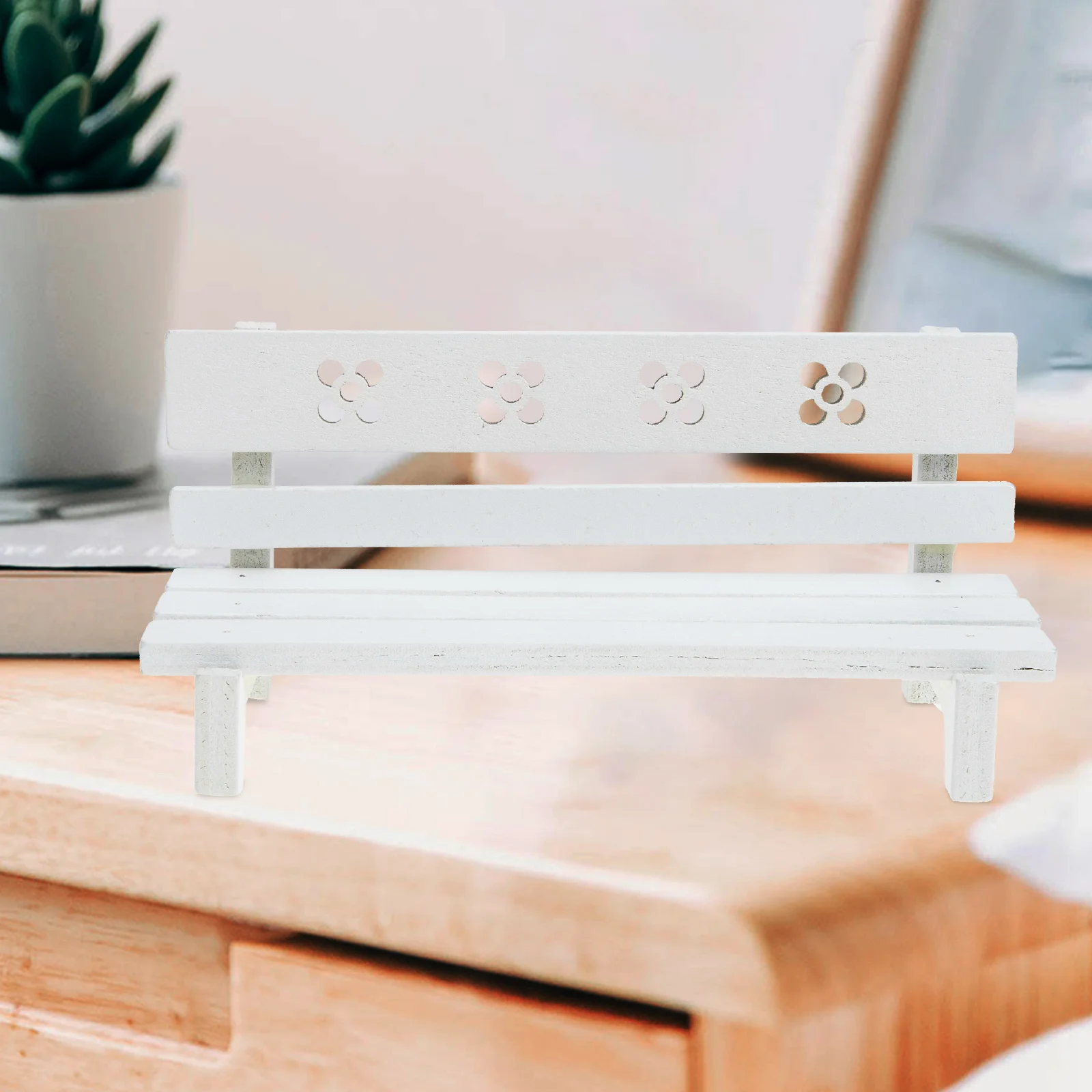 ドールハウス用ミニ家具 ミニチュアアクセサリー ベンチ 小さなベンチ 装飾 マイクロランドスケープオーナメント