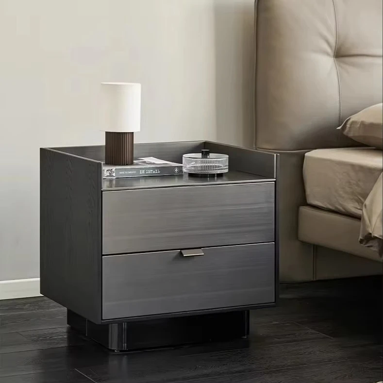 

Современные роскошные минималистичные деревянные прикроватные тумбочки для спален и домашней мебели