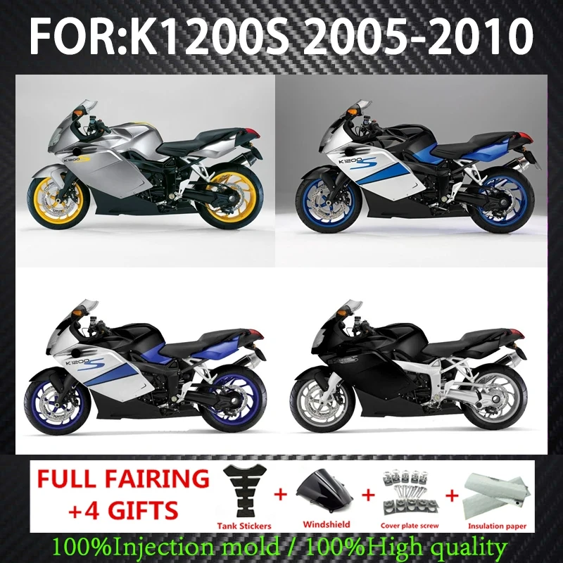 

Fit For 2005 - 2008 K1200S Motorcycle Accessories ABS Fairing Bodywork Panel Kit Set K1200 S 2006 2007 05 06 07 fairings fit