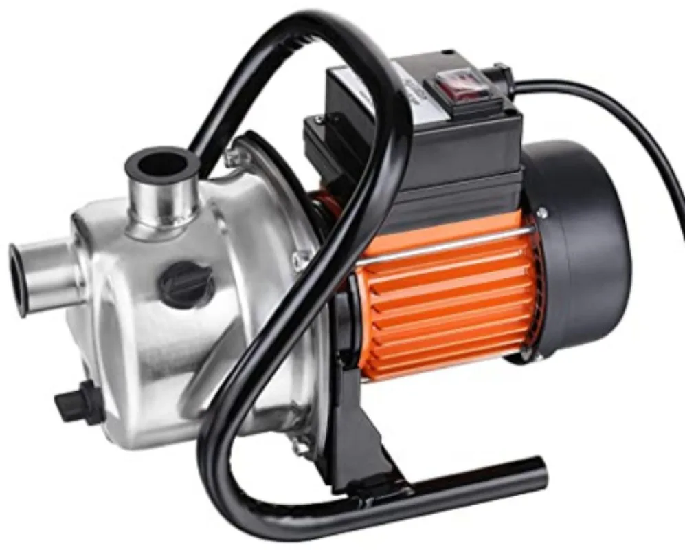 Self-priming garden pump, stainless steel pump head, ground pump