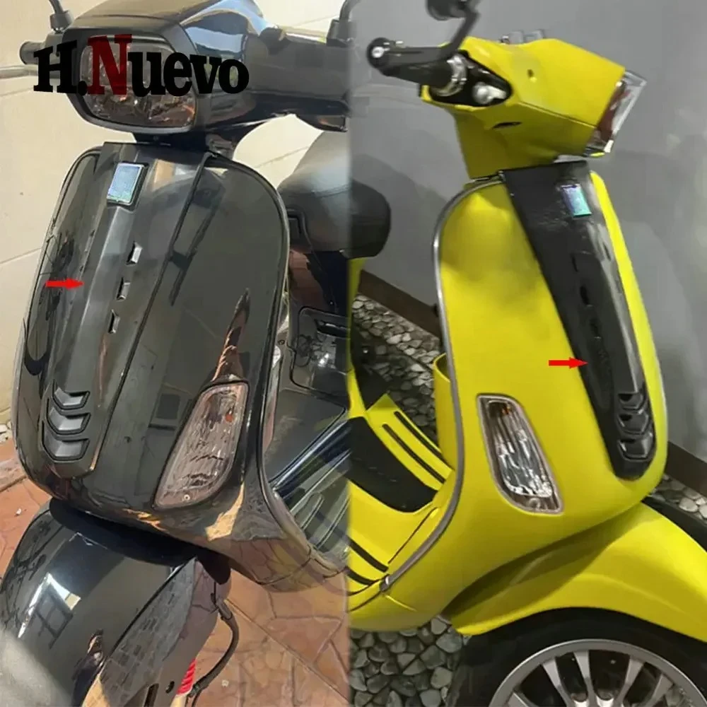 

Для Vespa S125 i-GET мотоциклетный передний ремень, звуковой чехол, аксессуары для обтекателя, глянцевые черные детали 2023, 24