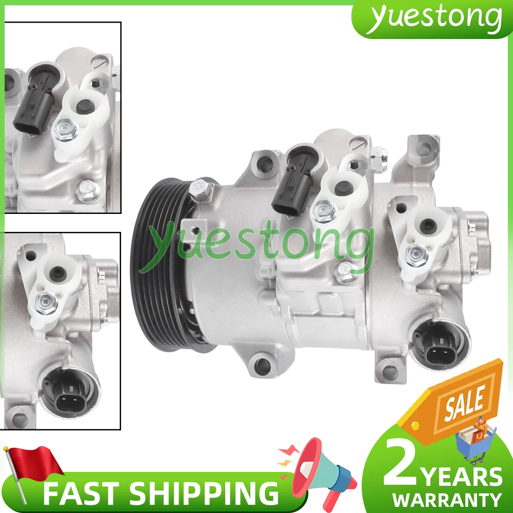 

4472603373 AC Compressor w/6Groove for Toyota Corolla 11-13 Matrix 13 L4 1.8L 8831002710 8831002711 178322 8831002730 8831068030