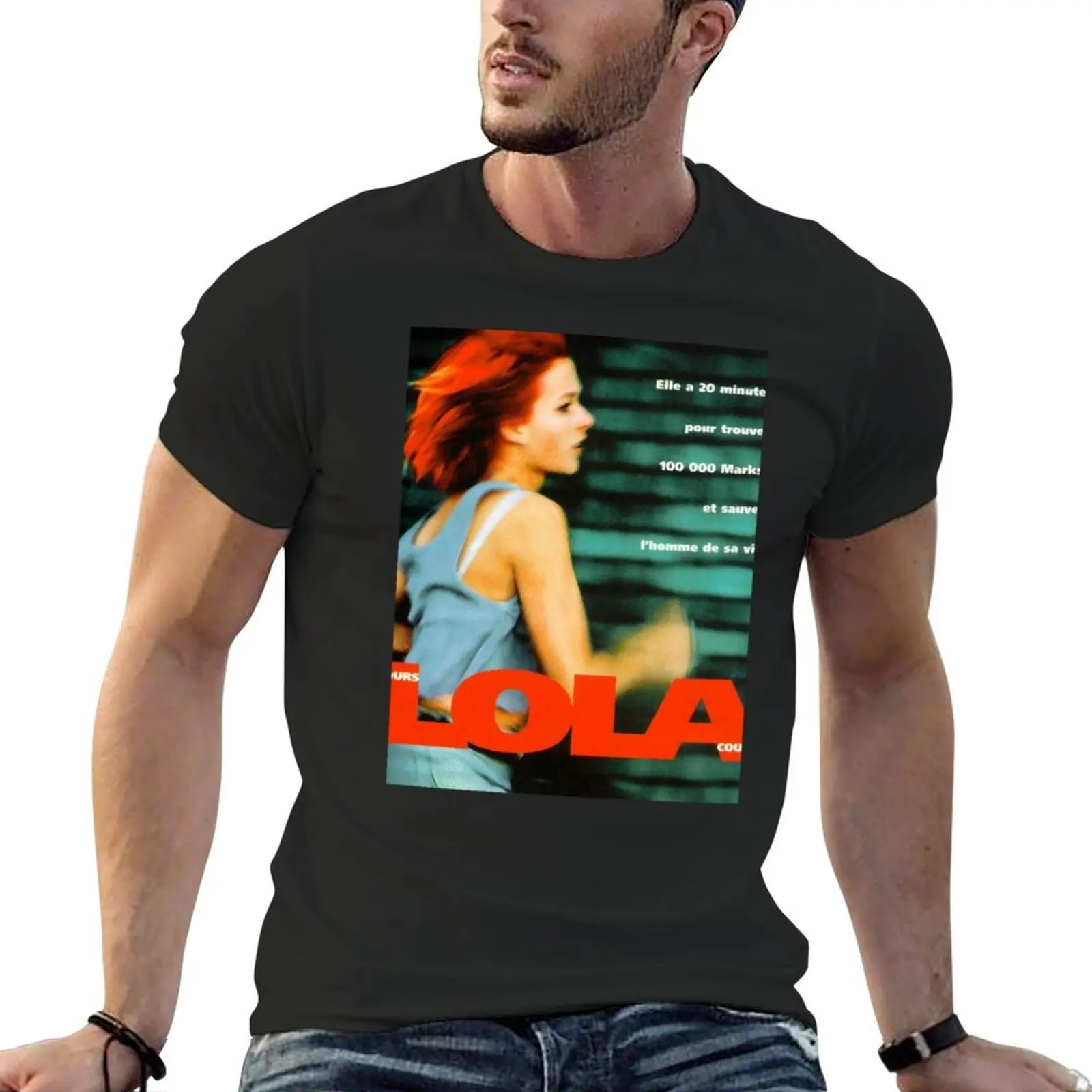 1998 Run Lola Run movie Graphic Active T-Shirt plus sizes cute tops sublime street wear men tshirt