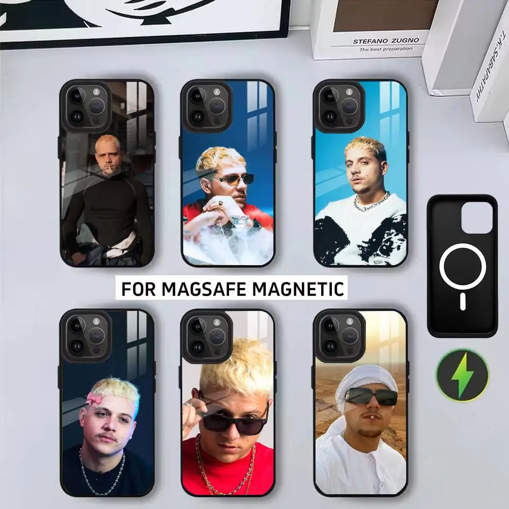 حافظة هاتف PLK French Rapper M-Mathieu لهاتف iPhone17,16,15,14,13,12,11 Plus، Pro Magnetic للشحن اللاسلكي Magsafe #1