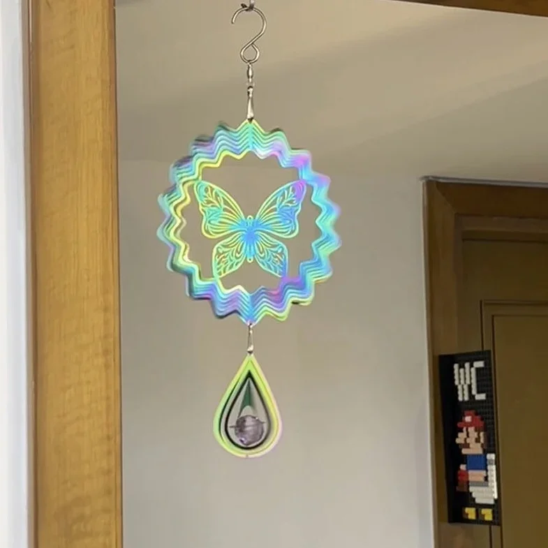 

Anime Love and Deepspace Xavier Sylus Rafayel Zayne Cosplay Rotation Wind-bell Hanging Drop Show 3D Effects Dazzling Wind Chime