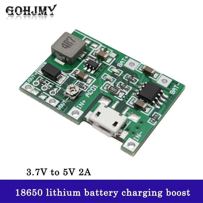 3.7V liter 9V 5V multimeter modified 18650 lithium battery charging, boosting, and discharging integrated adjustable module 2A