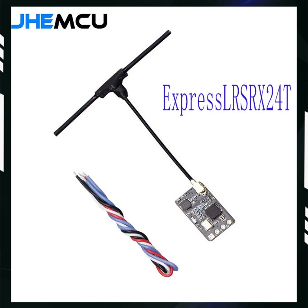 JHEMCU ExpressLRS RX24T 2,4G ELRS Radio Nano receptor de largo alcance para FPV Racing Freestyle Drones de largo alcance piezas de bricolaje LR4 LR5