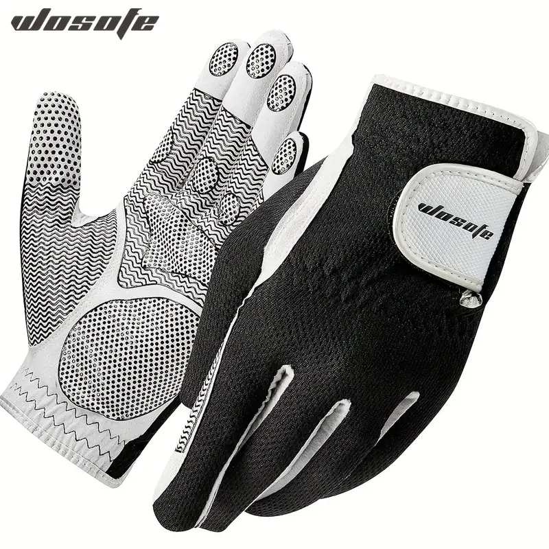 

Golf Gloves for Men Left Hand No-Slip Silica Gel Antiskid Breathable Soft Washable Sports Gloves