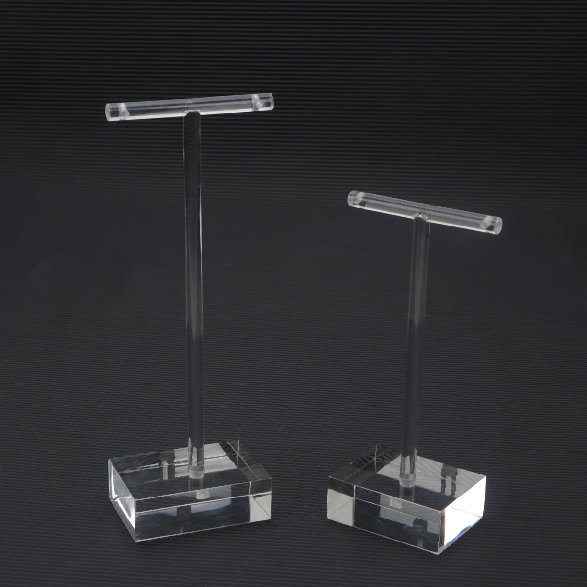

2 Pcs Earring Display Stand Acrylic Holder Jewelry Necklace Shape Organizer