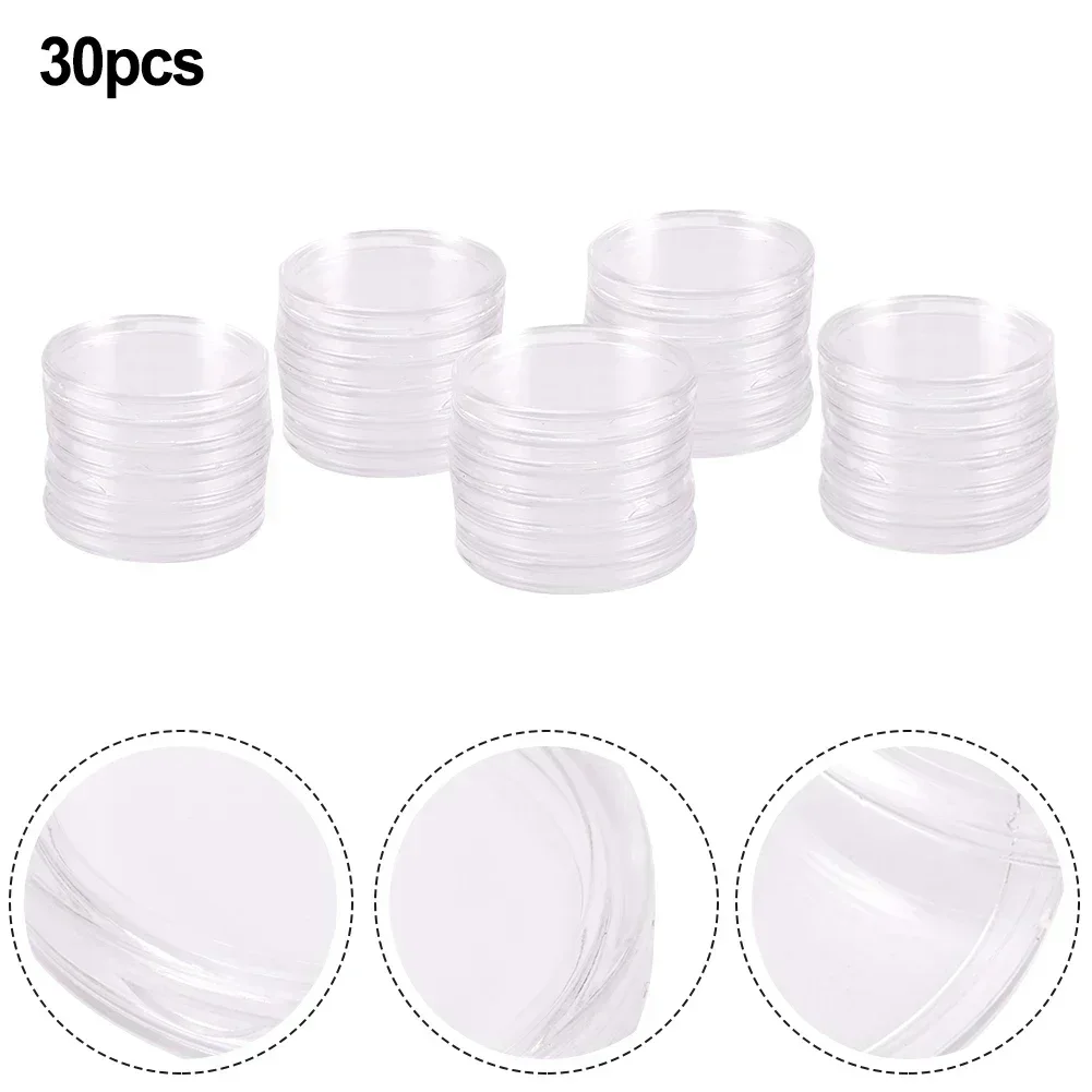 

30pcs 40.6mm Clear Airtight Holder Capsule Case For American Silver Eagle 1Oz Coins Clear Round Display Case Coin Holder Use