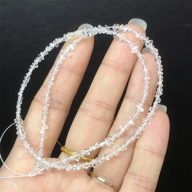 

Natural Clear Herkimer Diamond Necklace Women Fashion Charm Crystal Healing Energy Gemstone Yoga Jewelry 1PCS
