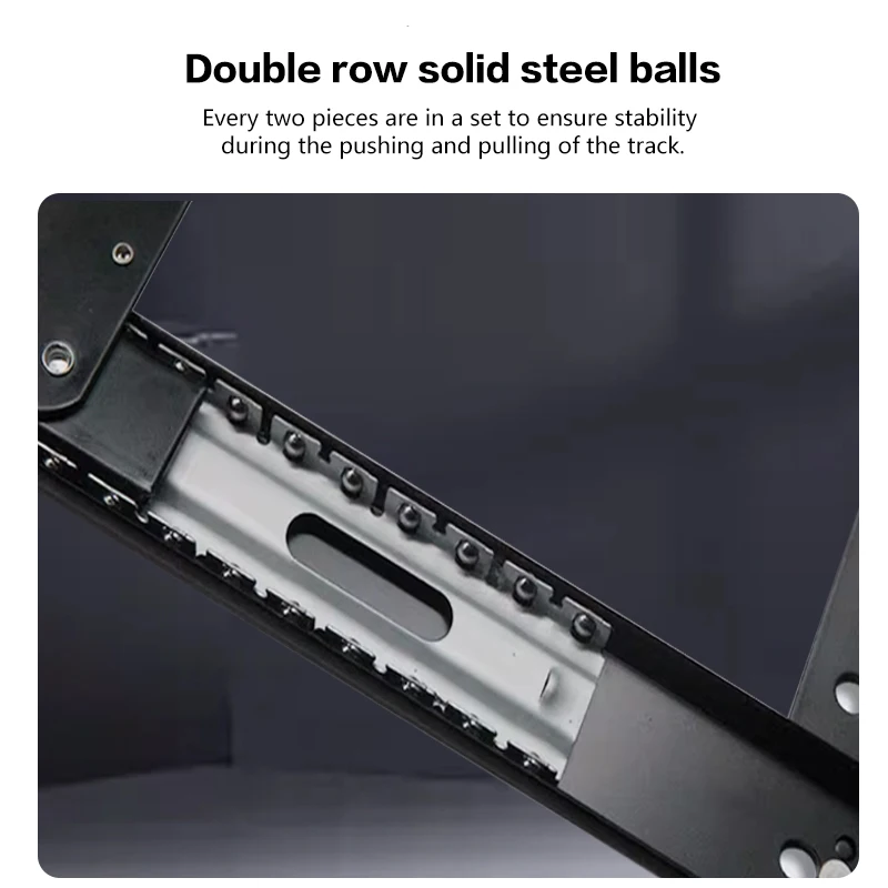 مجموعة كاملة من أجهزة المسار المنزلق للباب المخفي القابل للطي لمحور الجيب من Summit لدليل تلسكوبي لخزانة الملابس على الجانب