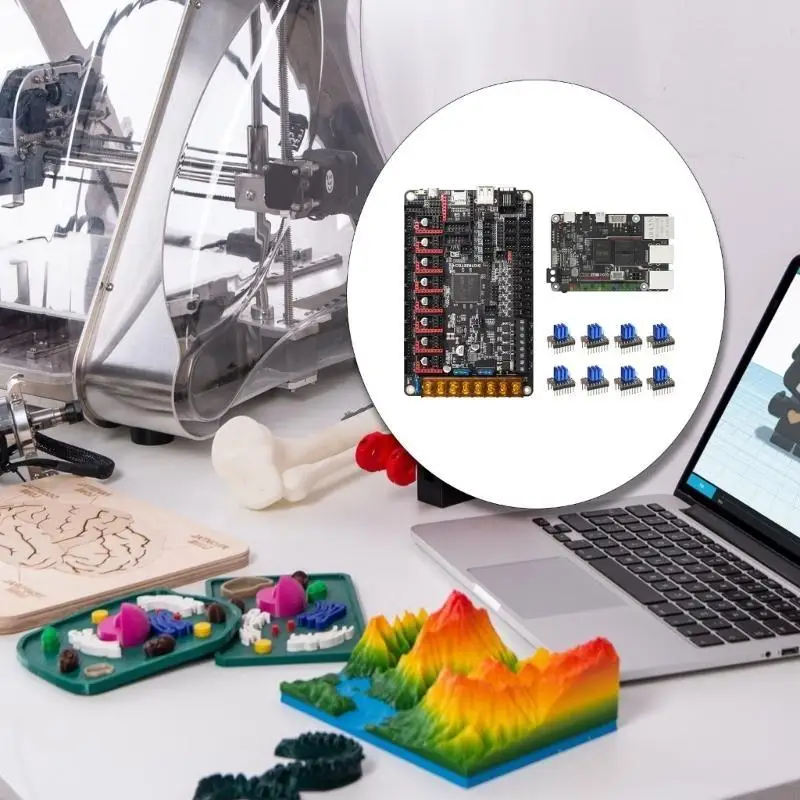 

R58F Octopus v1.1 32 -битная плата управления + BTT V1.2 Контроллер + 8 штук TMC2209