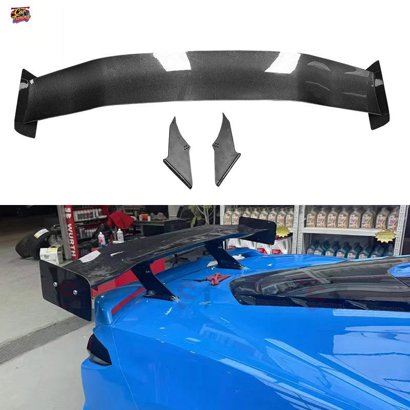 

Suitable for Chevrolet Corvette C8 carbon fiber spoiler tail wing modification bracket fixed wing car body kit