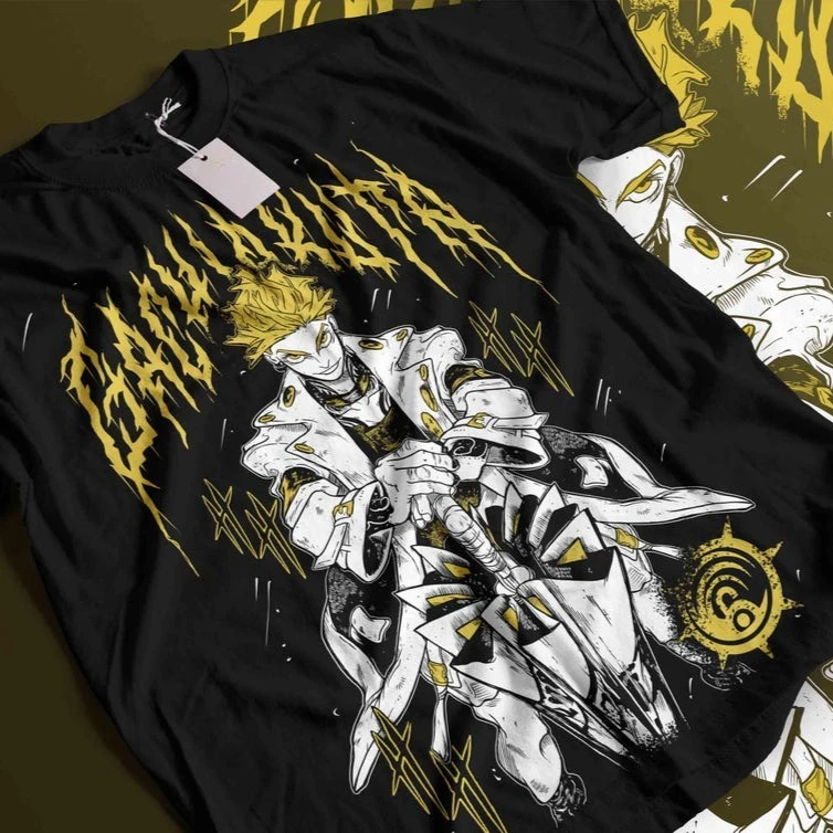 2026 Summer Hot Sale Japan Animation GACHIAKUTA Engine T-shirt  Y2K Gothic Cotton Oversized T-shirt Men Women Vintage T-shirt