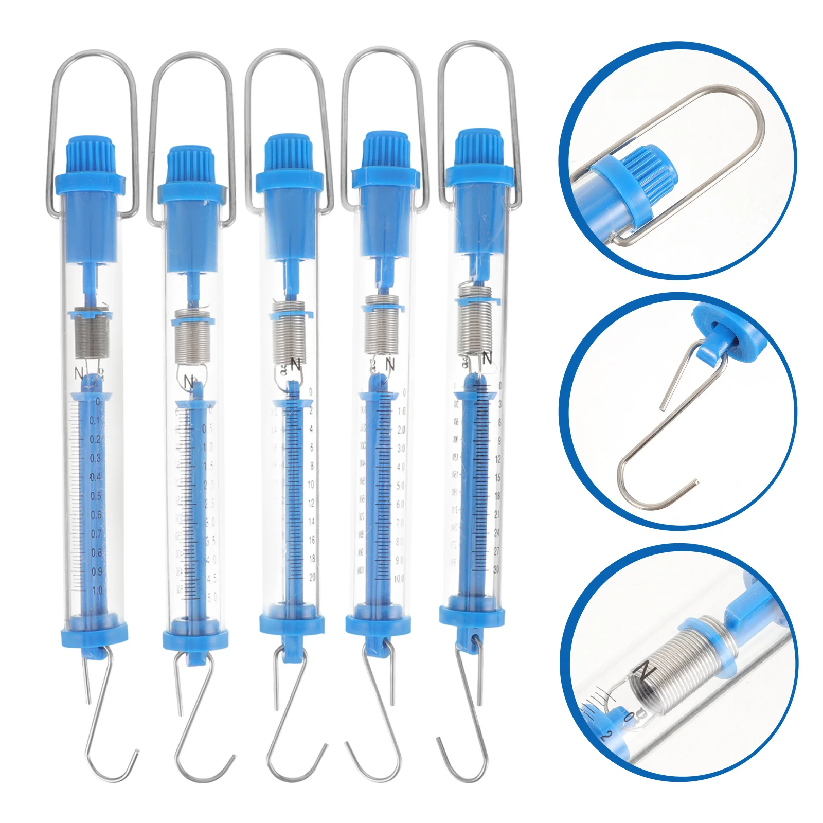 5 قطعة موازين الربيع العلمية مقياس مزدوج أداة قياس قوة نيوتن لتجارب معدات التدريس في مختبر الفصول الدراسية #6