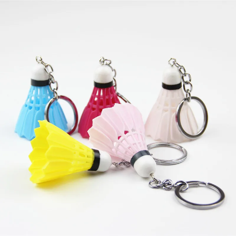 Creative Badminton Keychain Mini Sports Badminton Keyring Pendant For Men School Bag Ornament Creative Sports Gift