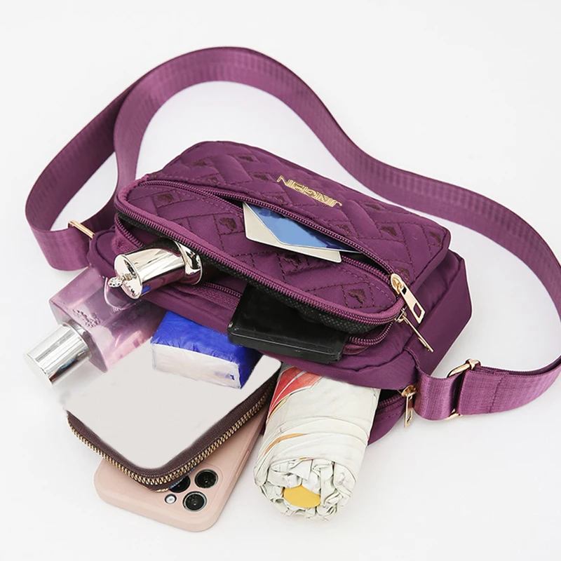 Neue Damenhandtasche mit Stickerei, großes Fassungsvermögen, bequeme Unterarmtasche, Reißverschluss, tragbare Schultertasche für Damen – Detail 7