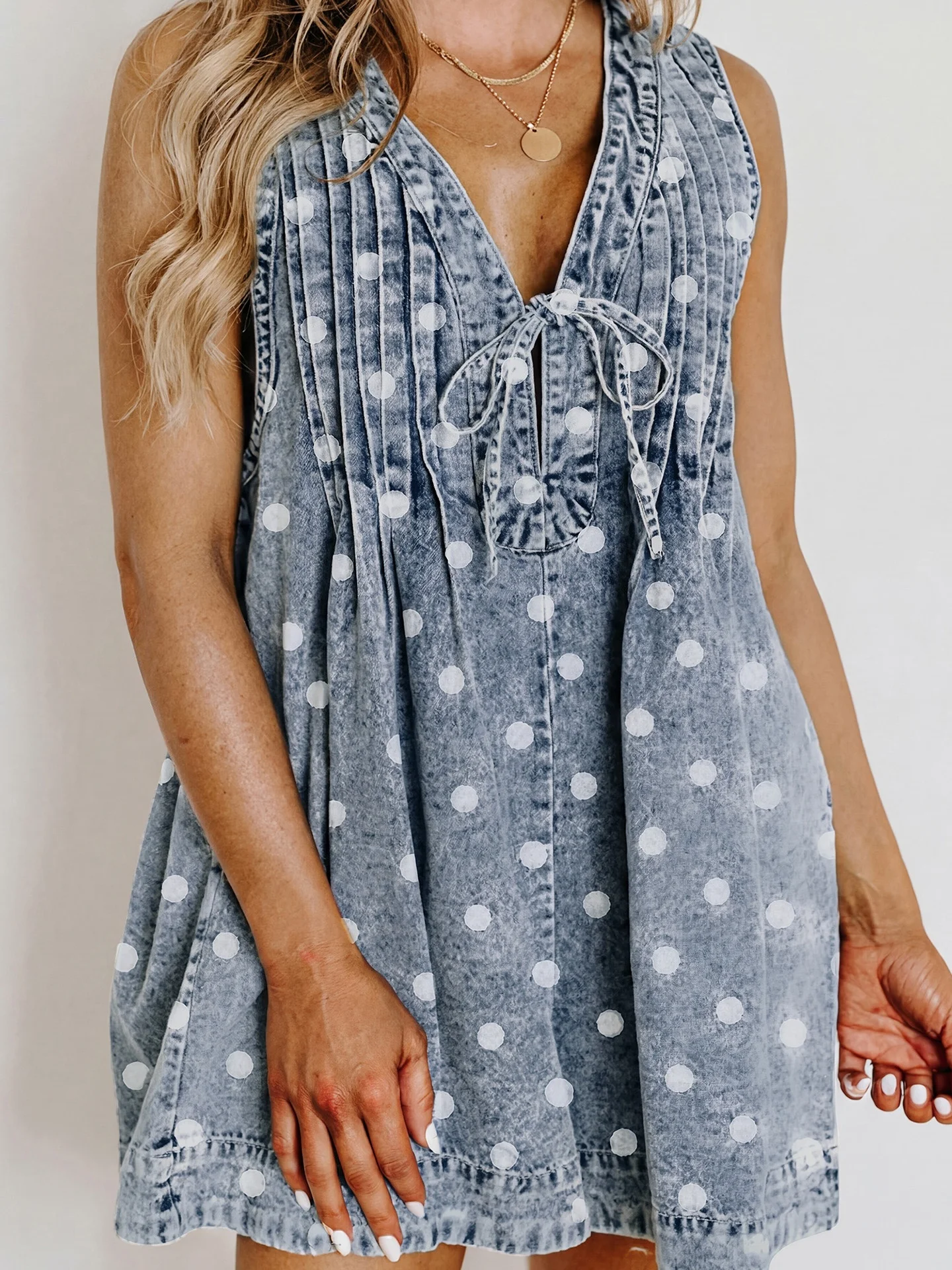 

High Waist Polka Dot Print Denim Rer ort Pants Women's Summer New Sle Versatile Clothing High Waist ort Pants