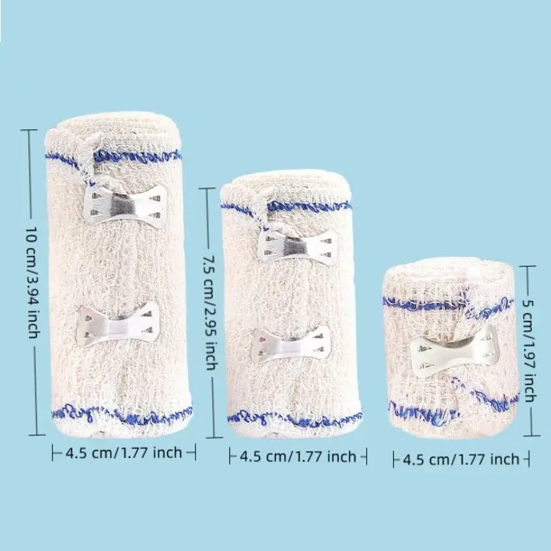 1 Rolle Premium-Elastikbandage mit Klettverschlüssen an beiden Enden, wiederverwendbare Bandagen für Taille, Beine, Ellenbogen und Knie. – Detail 9