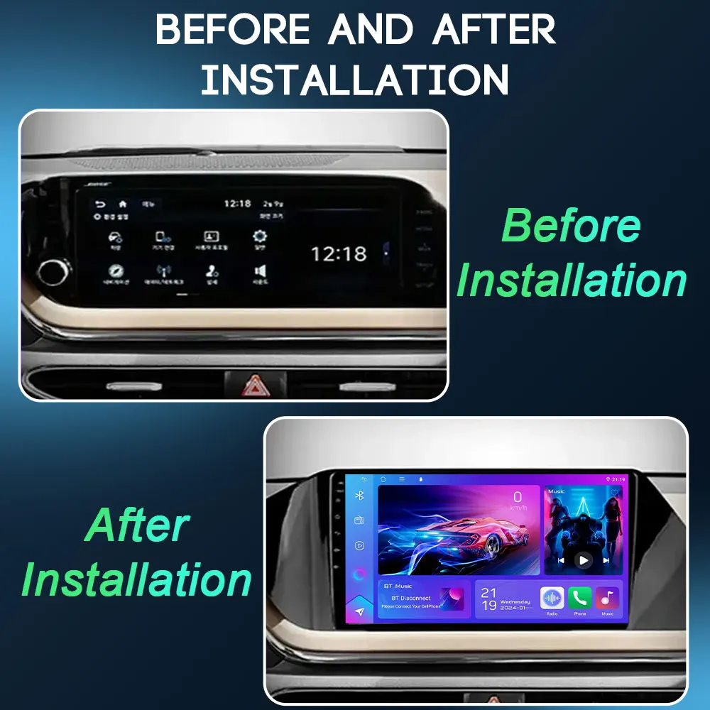 

Car Radio Autoradio For Hyundai Sonata DN8 2019 - 2020 Navigation multimedia Wireless Carplay Screen Android Auto wifi GPS 4G