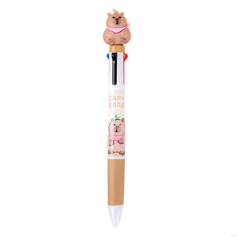 D0UA Multicolor Pen 4-in-1 Ballpoint Pen Pen 4 Colors Ballpoint Pen Pen สำหรับโรงเรียนนักเรียนโรงเรียนของขวัญ