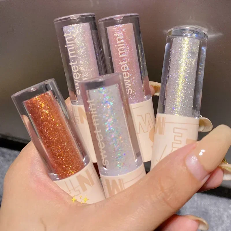 Liquid Eyeshadow Pearlescent Eyeliner Glitter Sequins Lying Silkworm Highlighter Waterproof Long-lasting Shiny Makeup Cosmetics