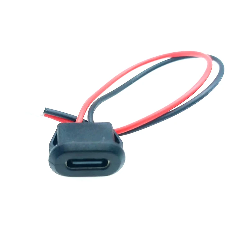 Conector USB tipo C hembra tipo C con hebilla de tarjeta 3A puerto de carga rápida de alta corriente USB-C enchufe del cargador