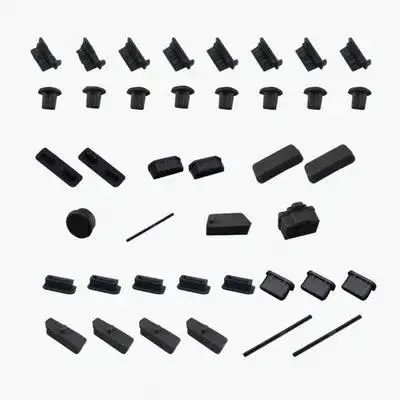 40Pcs Silicone Plug Dustproof Cover Stopper Protector Computer Motherboard Port Interface Prevent Oxidation Moisture