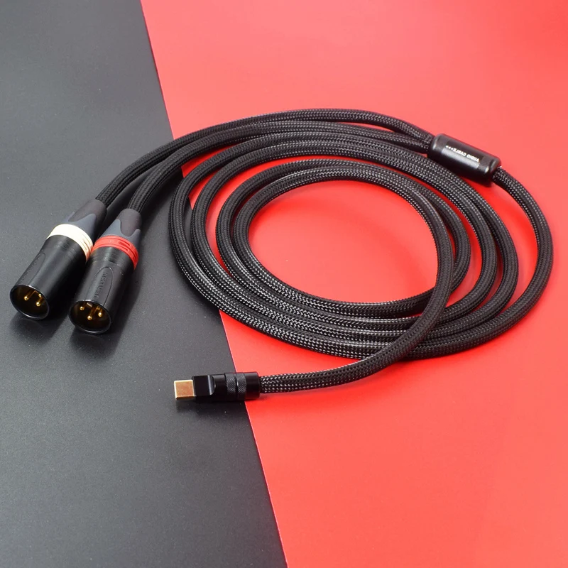 HIFI OCC + 스털링 실버 밸런스 4.4mm 3.5mm 유형 C 번개 2 XLR 남성 3 핀 케이블 Mp3 pha2a wm1a 1z zx300a DAC 전화