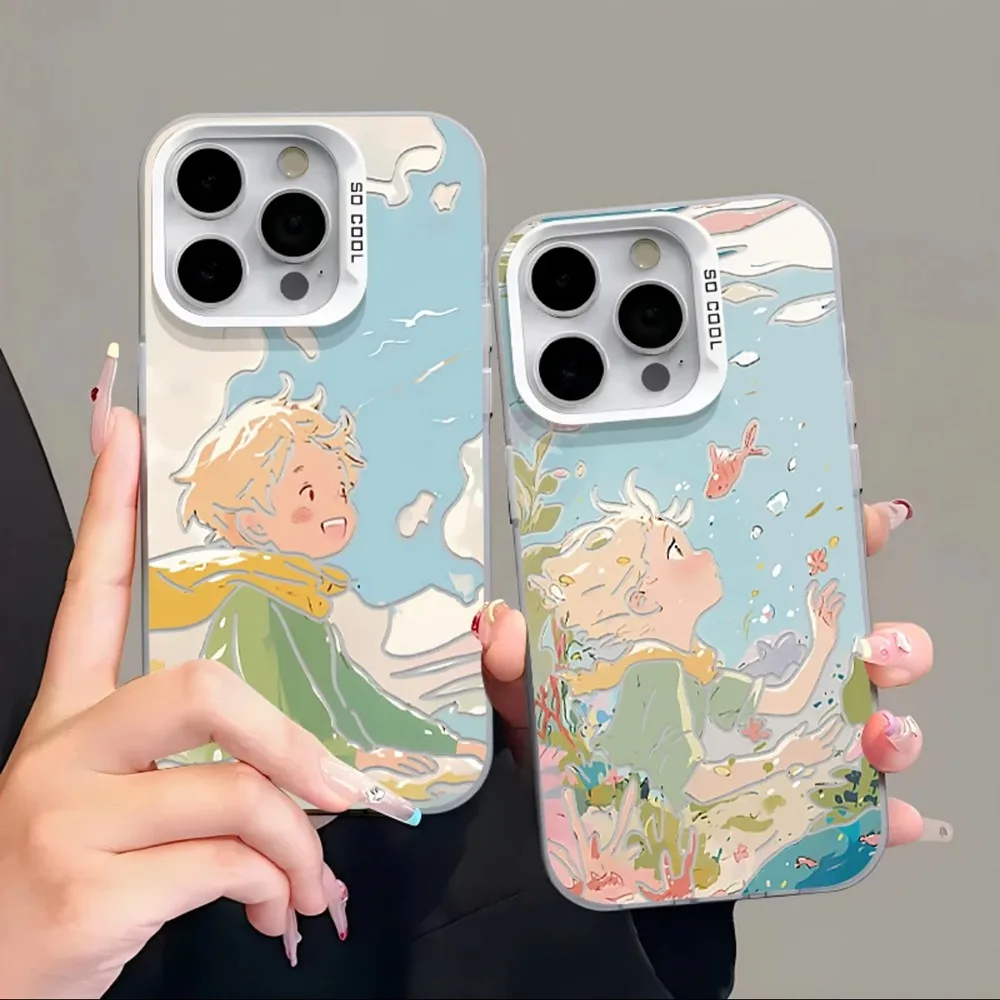 

Ocean Colorful Ins Little Prince Case for Xiaomi Redmi A1 13C 9C 9T Note 7 8 9S 10 11 12 13 Pro K60 Ultra 4G 5G Matte Shockproof