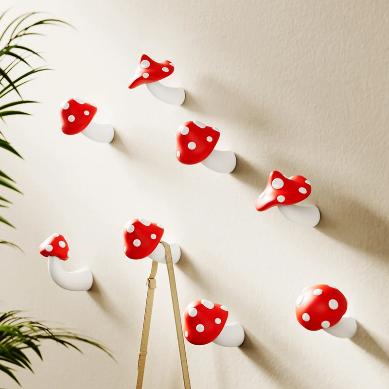 Cute Mushroom hook  decoración hogar  girls room decor  room decor  baby kamer decoratie