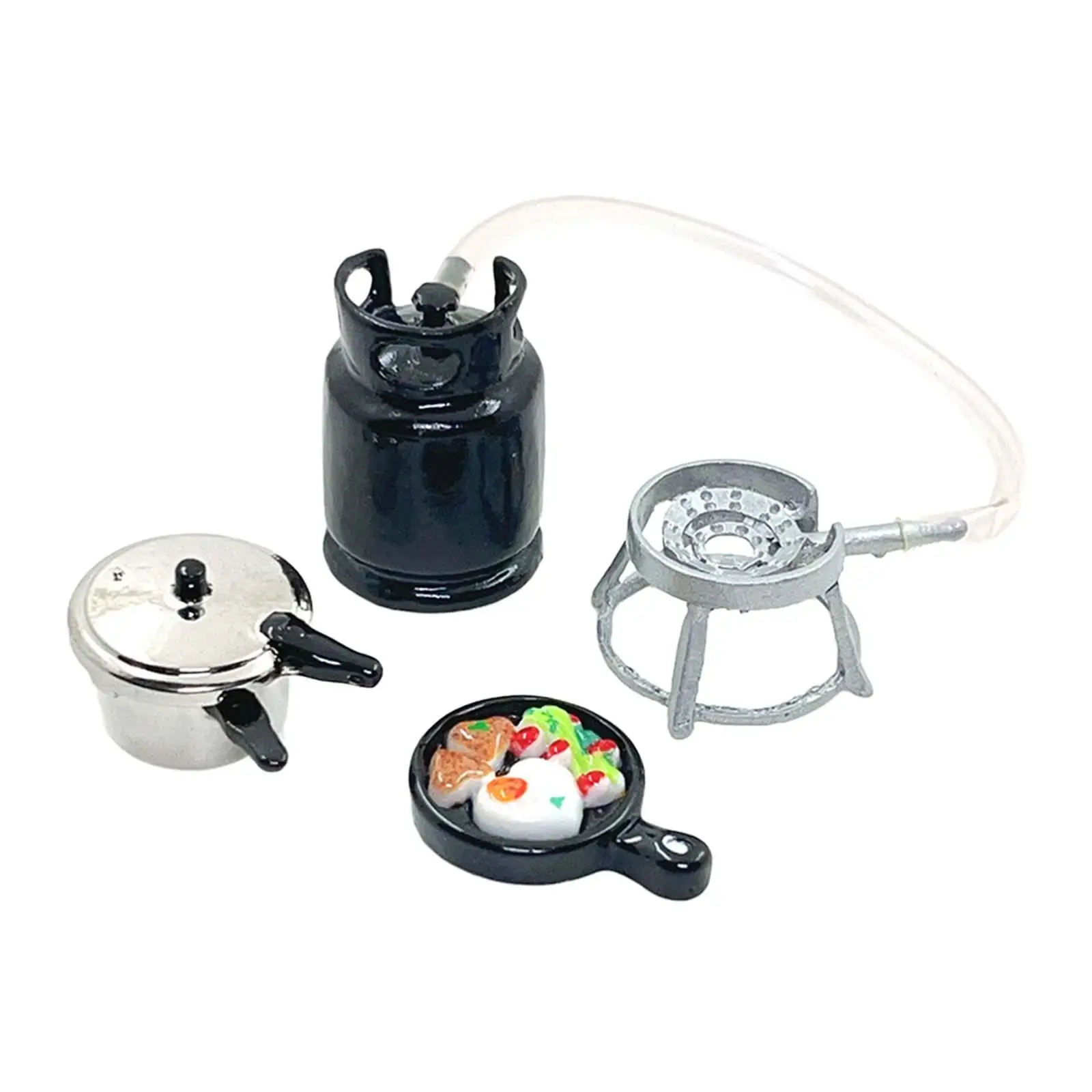 3x 1:6 1:12 Miniaturowe naczynia kuchenne do domku dla lalek Prezenty Miniaturowy zestaw scen