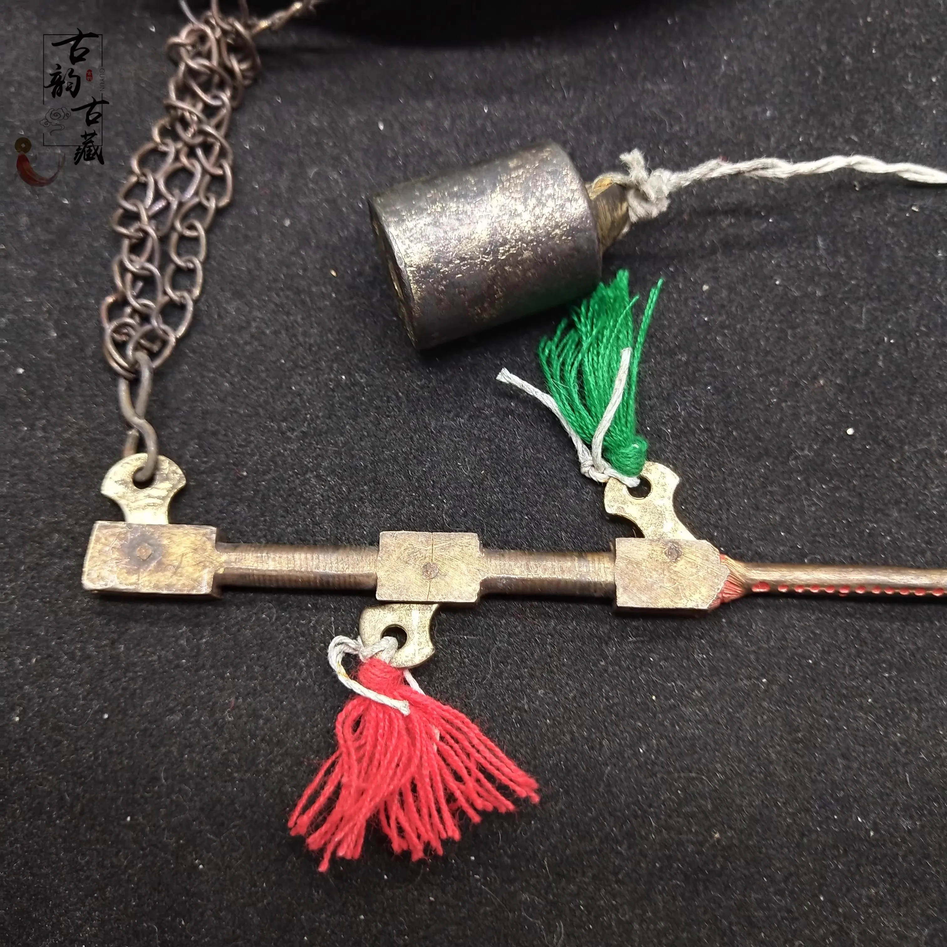 Antique old-style pure copper is called small copper is called weight Chinese medicinal materials, grab Zhou Biao Zi rod is call