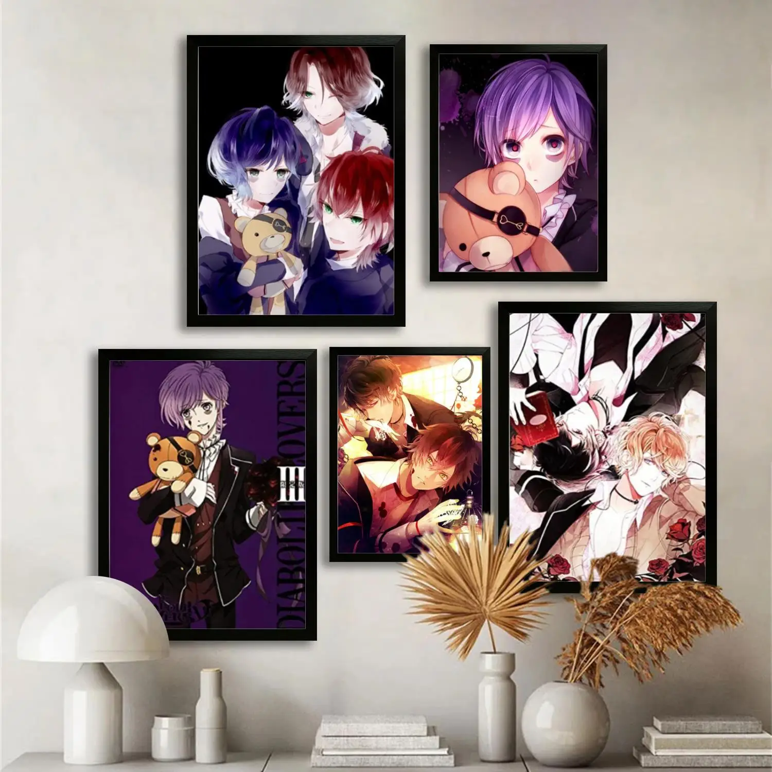 ديابوليك عشاق الفيلم قماش ملصق فني وفن جدران، طباعة الصور، ديكور غرفة نوم الأسرة الحديثة، الملصقات، اللوحة الزخرفية #1