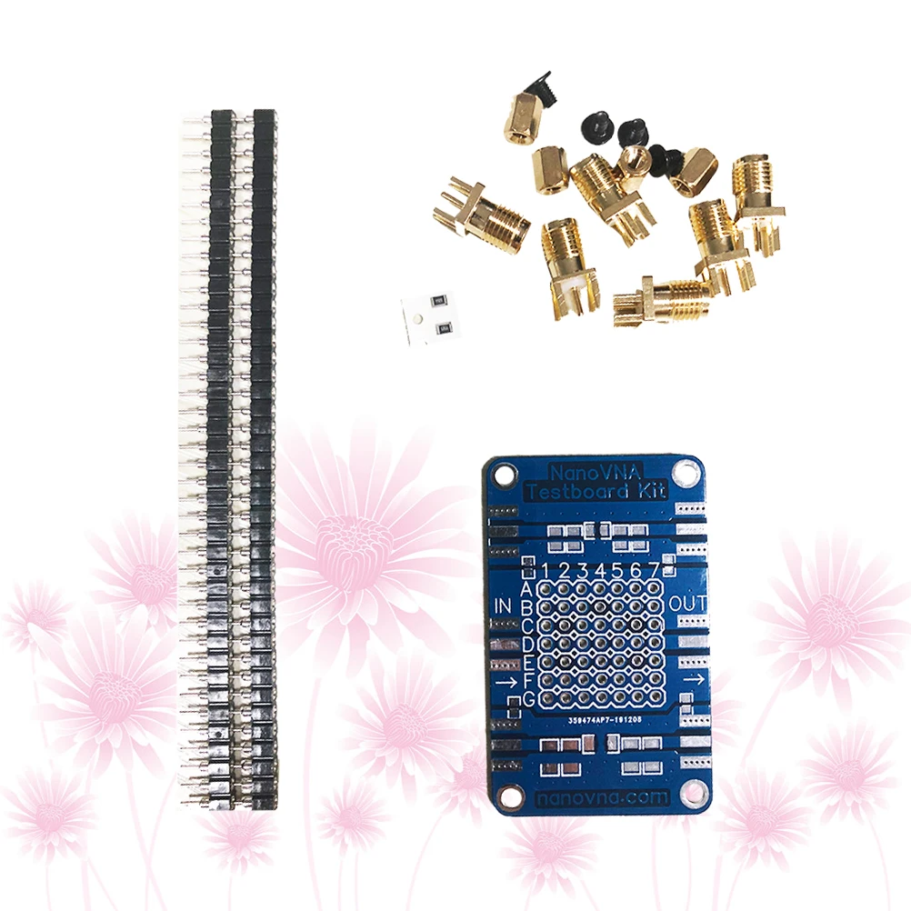 Vector Analyzer Component Jig Measurement Plug Device Dip 0805 1206 Pads Circuit Evaluation Tool Network Analysis