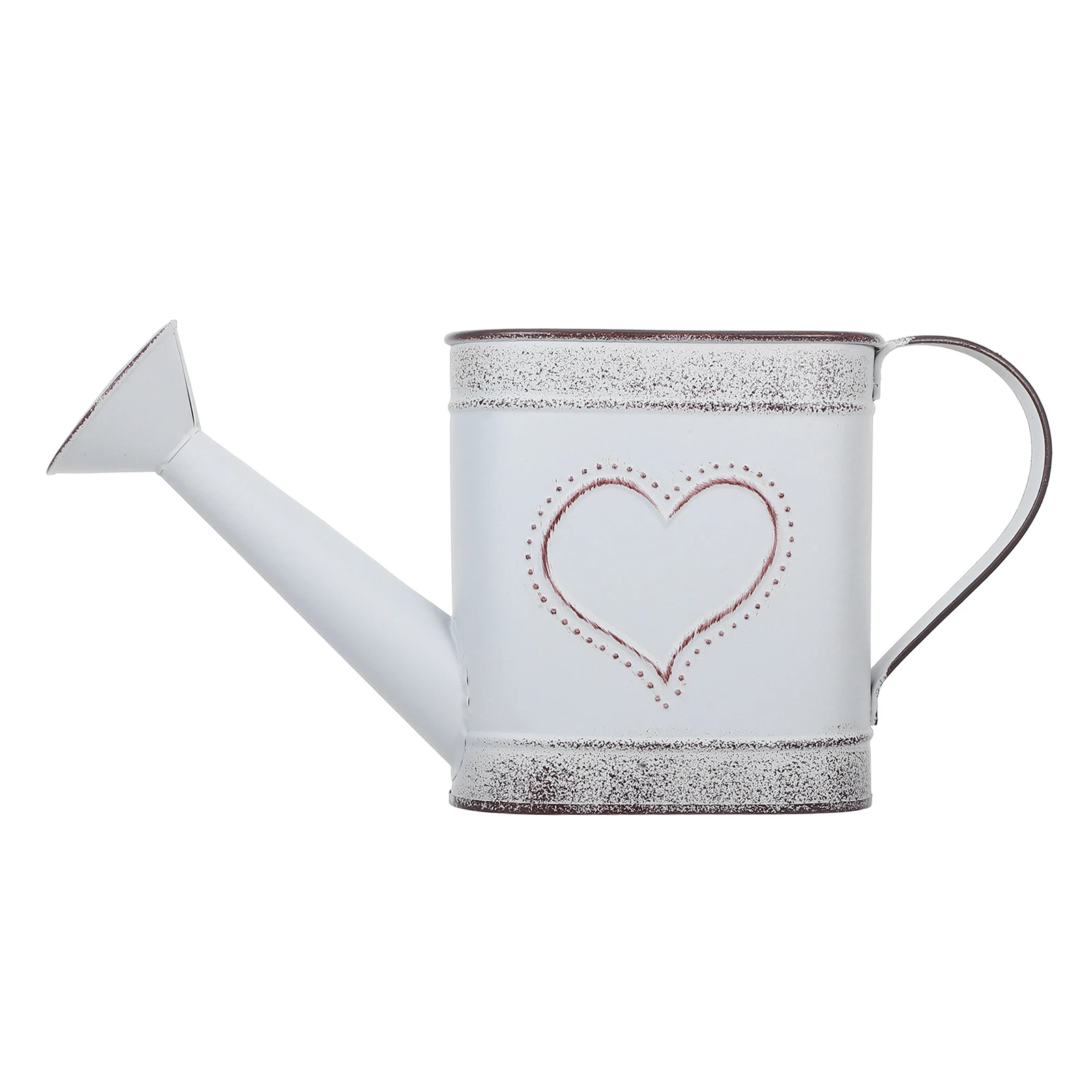 

European Style Iron Watering Can Vintage Decorative Flower Pot Durable Planter Bucket Rustic Design For Indoor