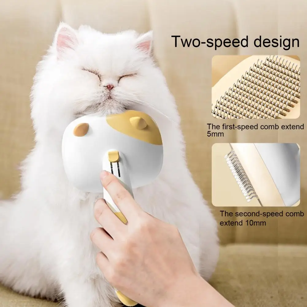 High-quality Pet Grooming Accessory Skin-friendly Pet Grooming Tools Self-cleaning Shedding Comb Brush for Dogs Cats for Haired